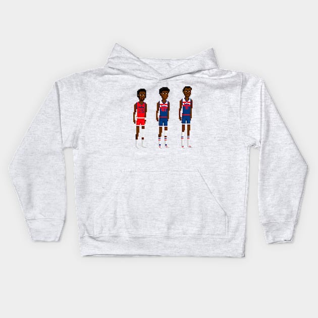 Retro Wizards Kids Hoodie by PixelFaces